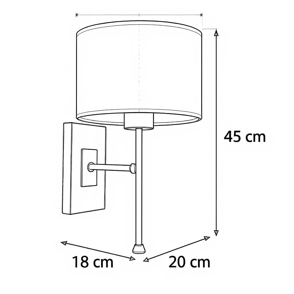 Jump Duvar Aplik Siyah Şapkalı