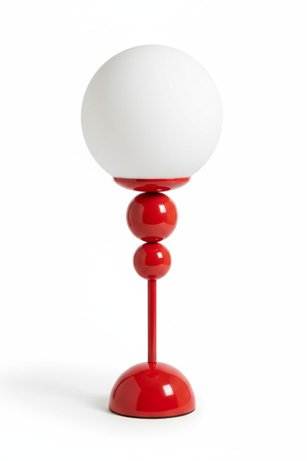 Bety Masa Lambası Kırmızı Glop Camlı