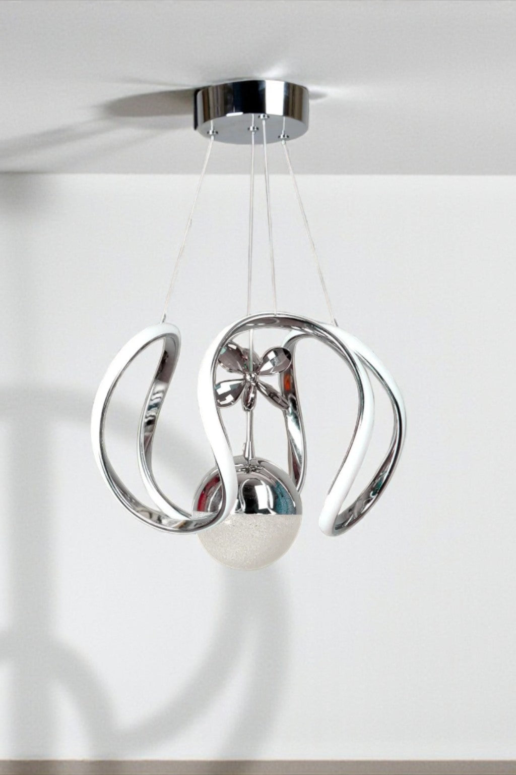 Krispi Led Avize Krom 3 Renk