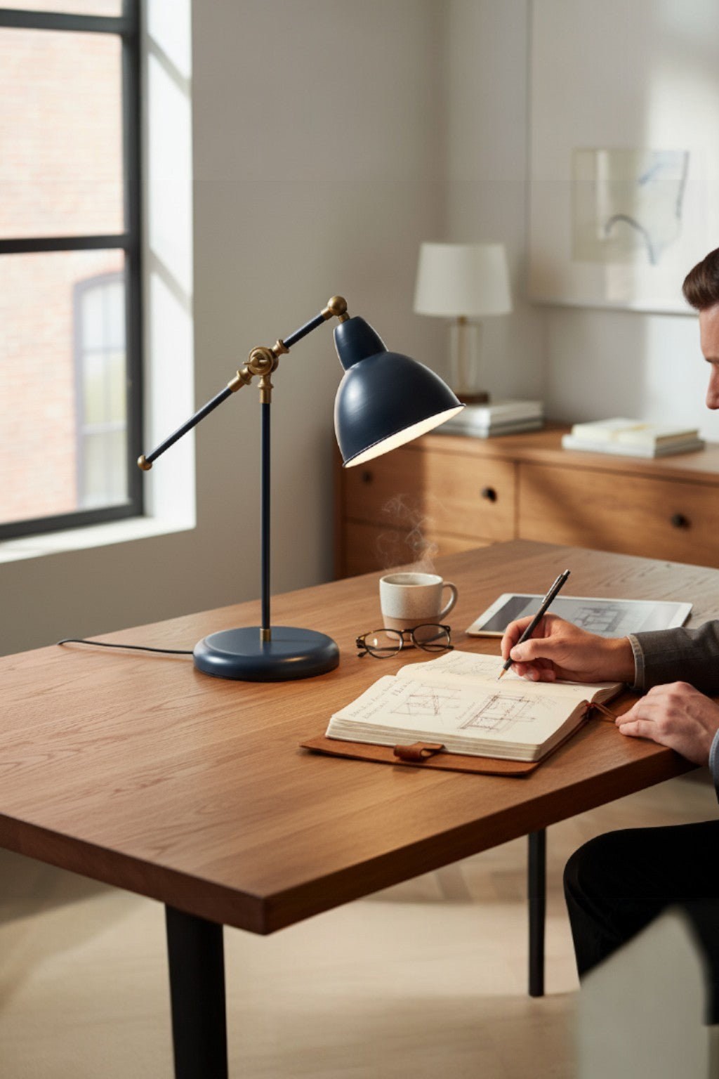 Kubera Masa Lambası Siyah