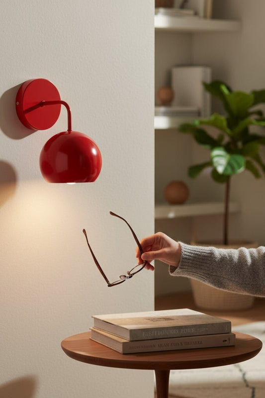 Bali Aplik Kırmızı Metal Başlık