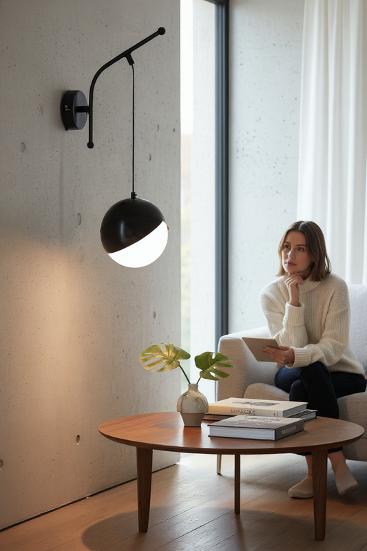 Hüma Duvar Aplik Siyah