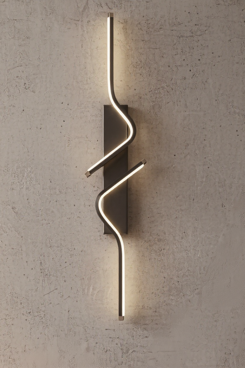 Luma Duvar Aplik Ledl Siyah  3 Renk Led