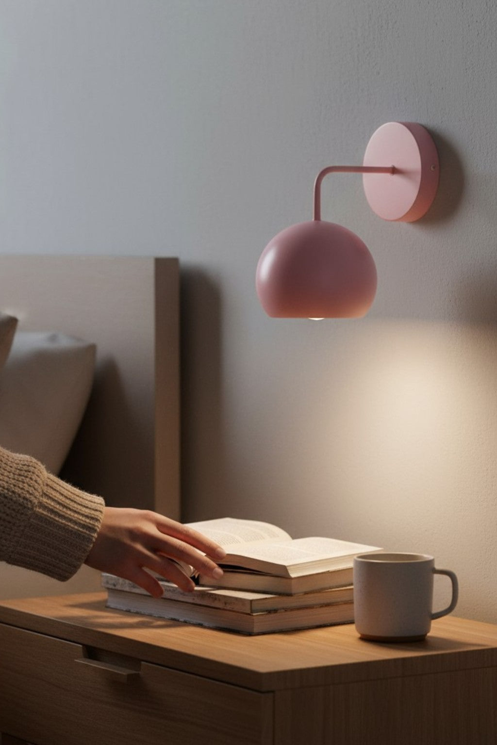 Bali Aplik Pembe Metal Başlık