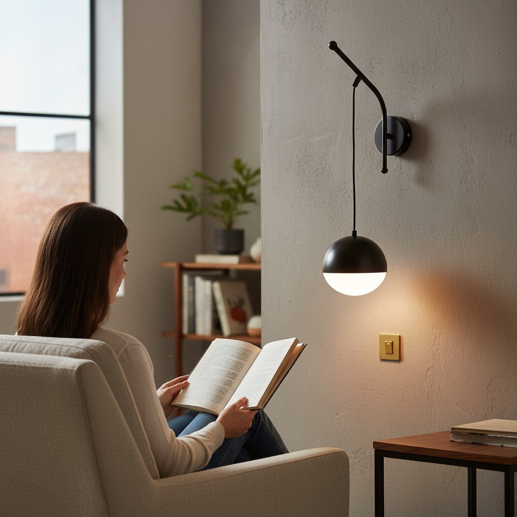 Küba Aplik Siyah Sarkıt Glop Camlı