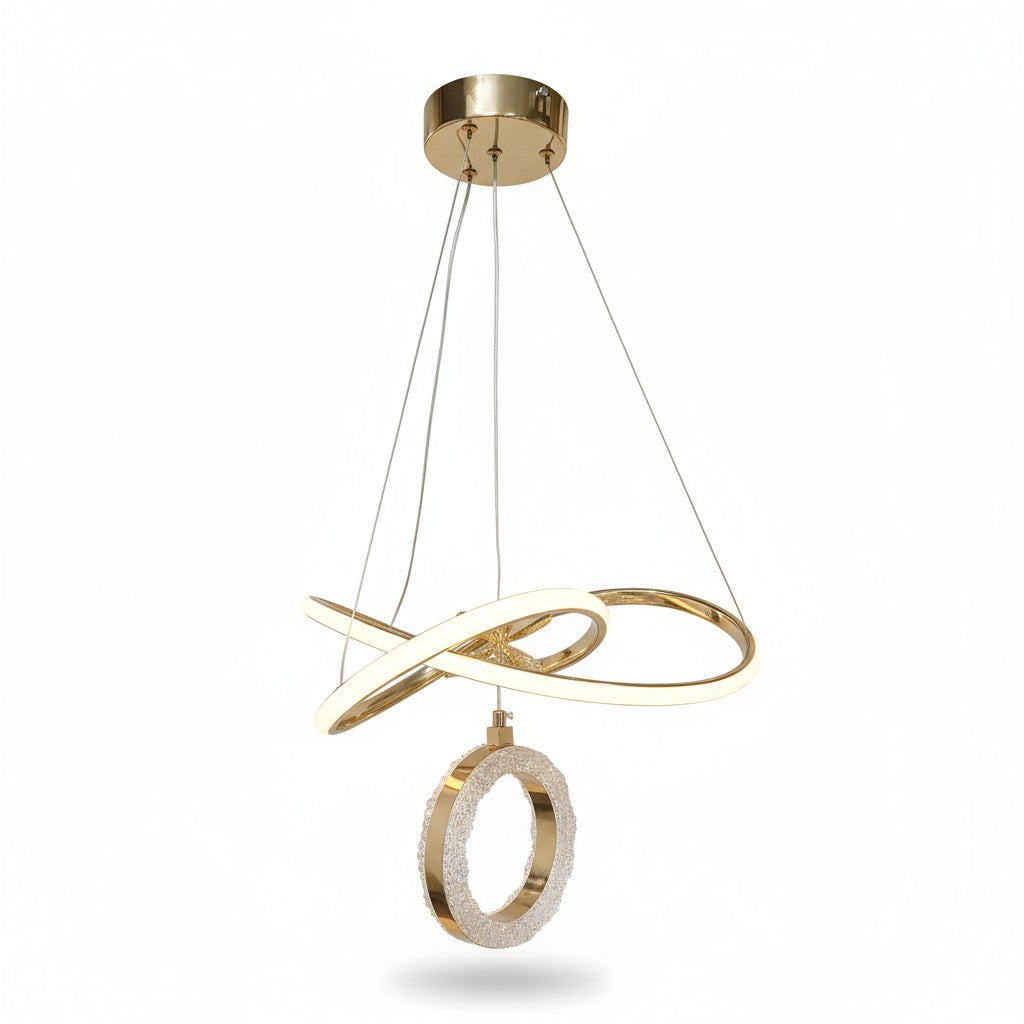 Kar Çiçeği Led Avize Gold 3 Renk